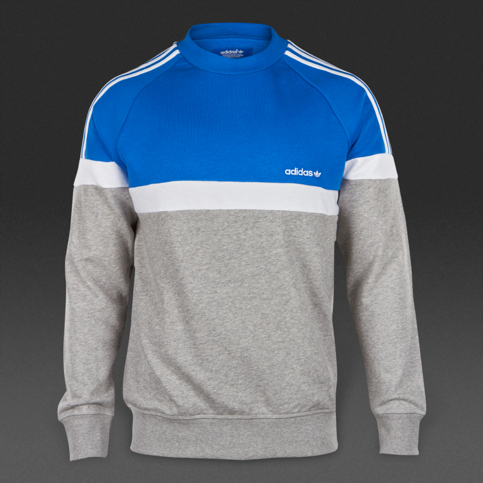 Adidas Originals Itasca Crew Top Medium Grey Heather for Men